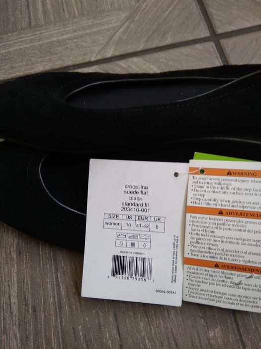 Crocs lina suede flat балетки 10
