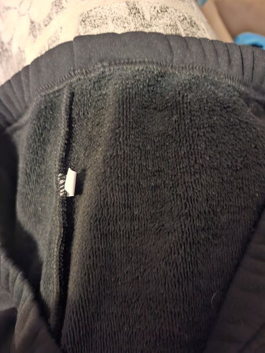 Czarne ocieplane getry M z zamkami