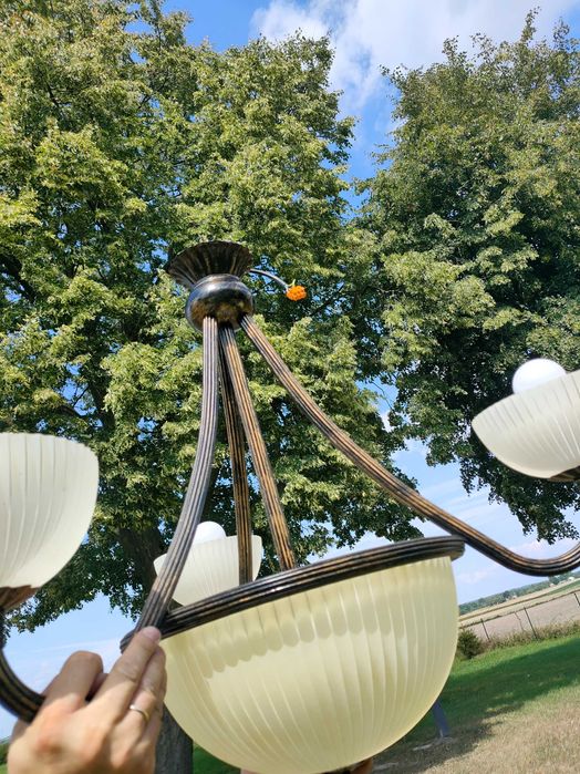 Żyrandol metalowy 6 żarówek E27