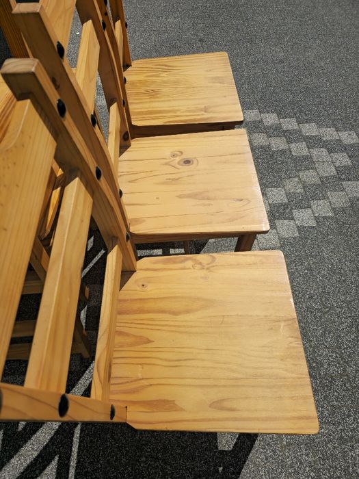 6 krzeseł sosnowe masywne