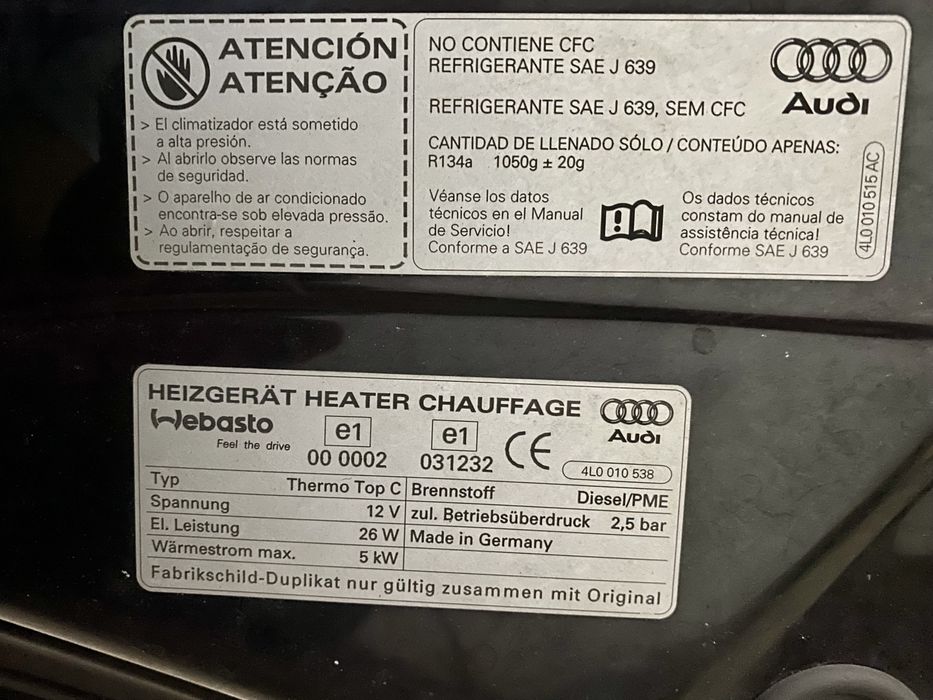 Capot Audi Q7 4L de 2005 a 2015