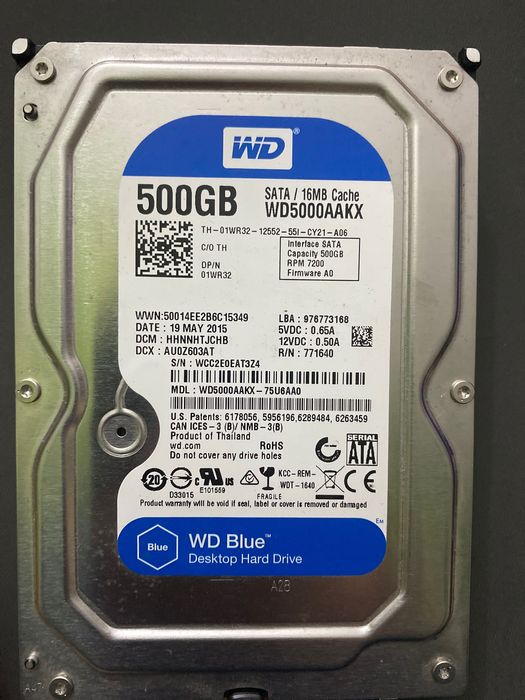 Disco 500GB sata 3,5”