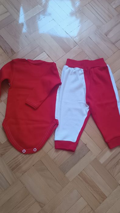 Body plus spodenki bawełniane komplecik świąteczny  roz.  68