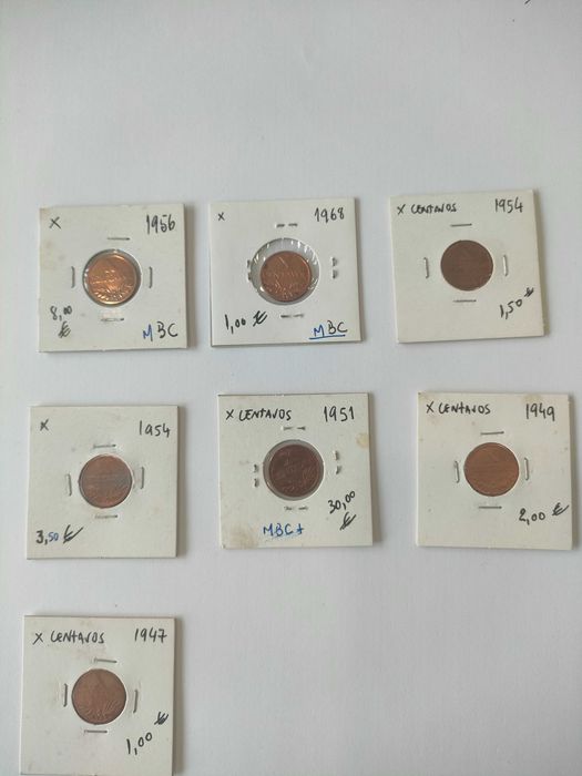 Moedas 10 centavos em cobre