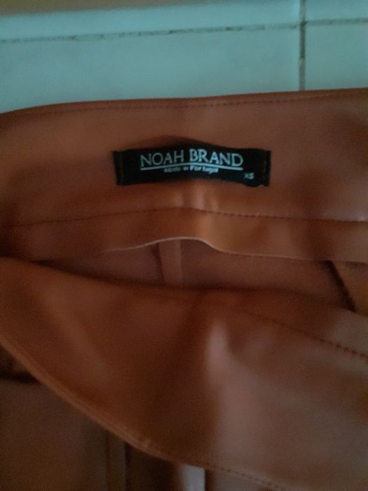 Calças Cor tijolo imitação Pele ( Noan Brand ) C/ NOVAS