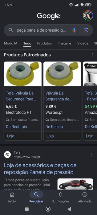 Panela de Pressão Tefal Secure 5 Neo 6L preciso substituir botão