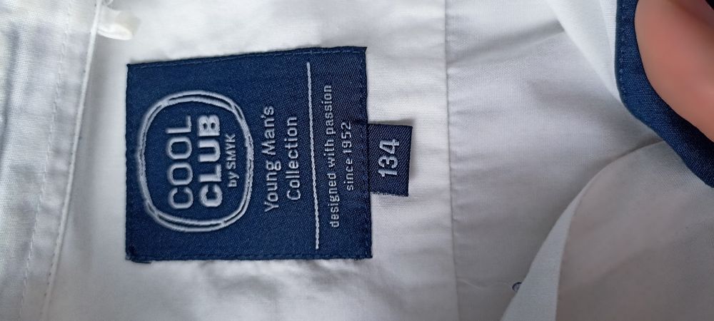 Koszula biala 134 Smyk