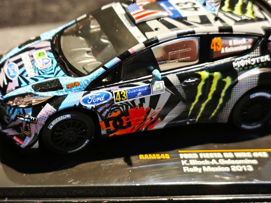 DECALS 1/18 FORD FIESTA RS WRC - #43 - K.BLOCK - RALLYE MEXICO 2013 - COLORADO 18143 UV