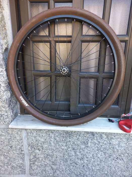 Roda para bicicleta roda completa peneu novo