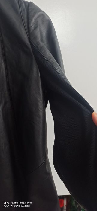 Ramoneska czarna skórzana krótka S