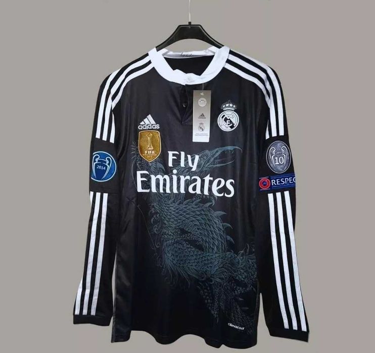 Футболка лонгслів роналдо реал мадрид ретро адідас футбольна форма