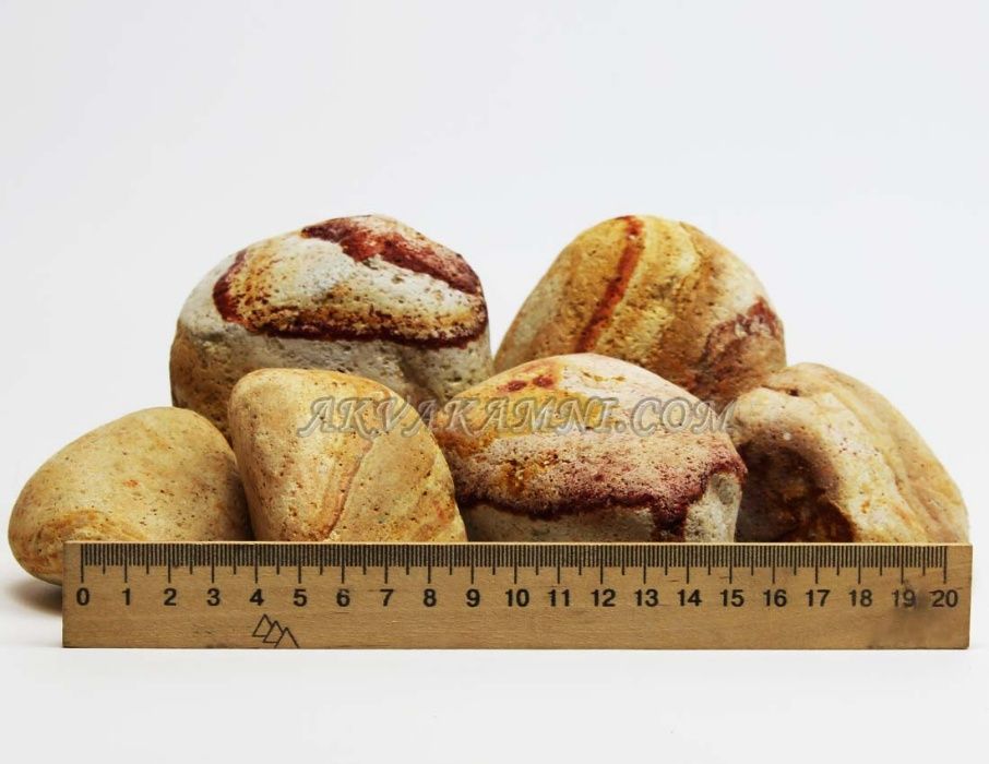 Гальки для аквариума - 7 видов крупных (камни) и 13 мелких (грунты)