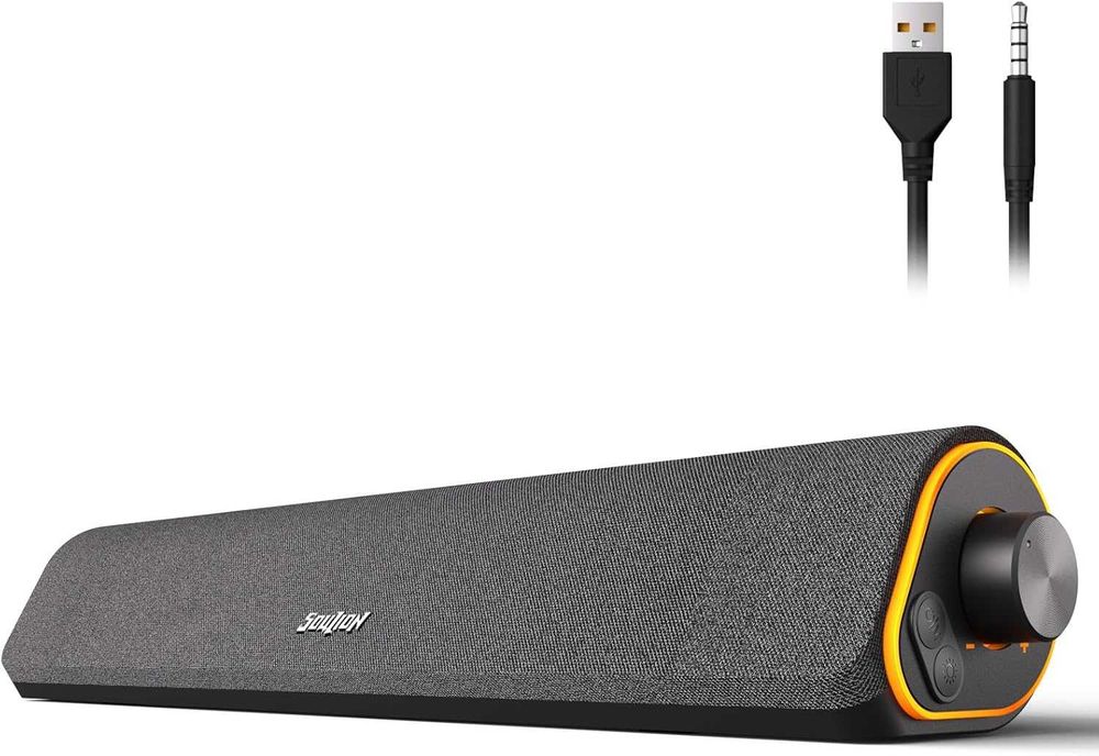 SOULION Głośniki komputerowe R50 USB AUX 3,5 mm Jack RGB bluetooth