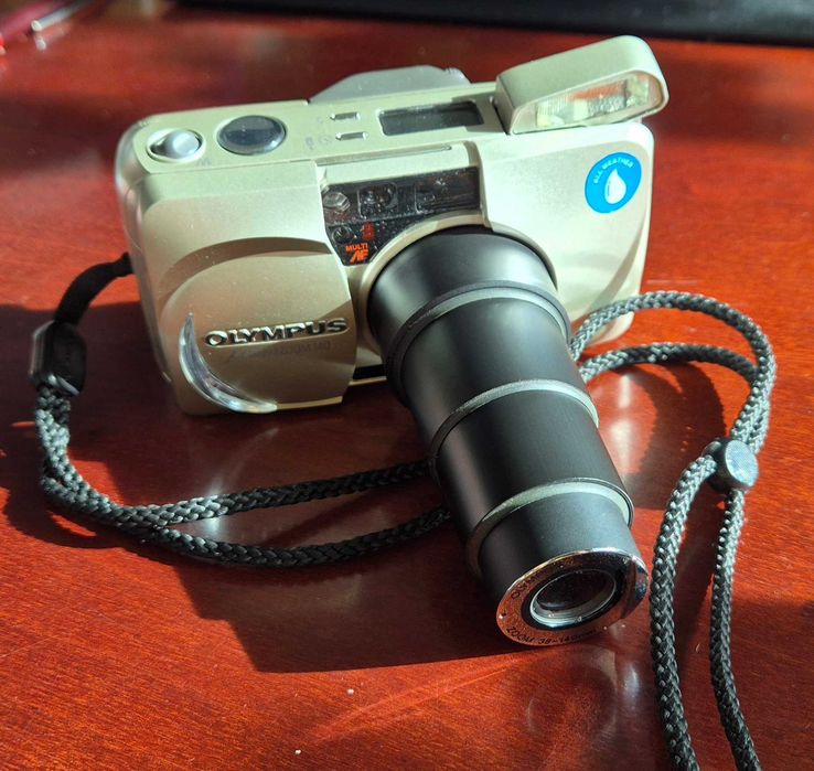 Aparat Olympus mju zoom 140 analogowy