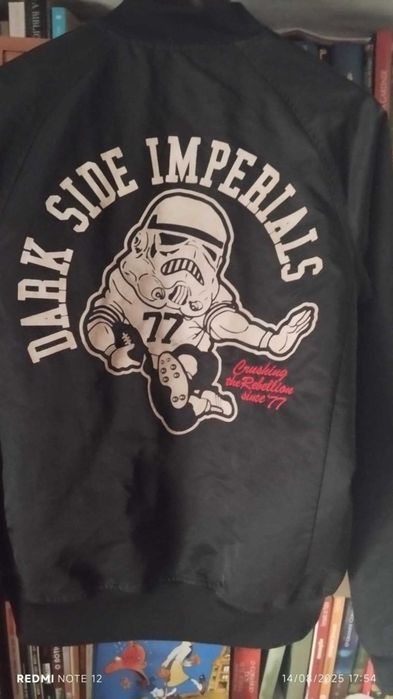 Blusão bomber Adidas x Star Wars Dark Side Imperials Varsity