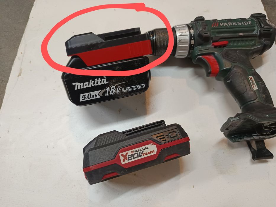 Adaptador de bateria Makita para Parkside