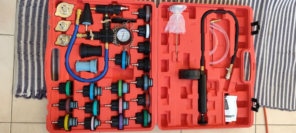 Kit de teste de fugas e enchimento por vácuo de 28 peças