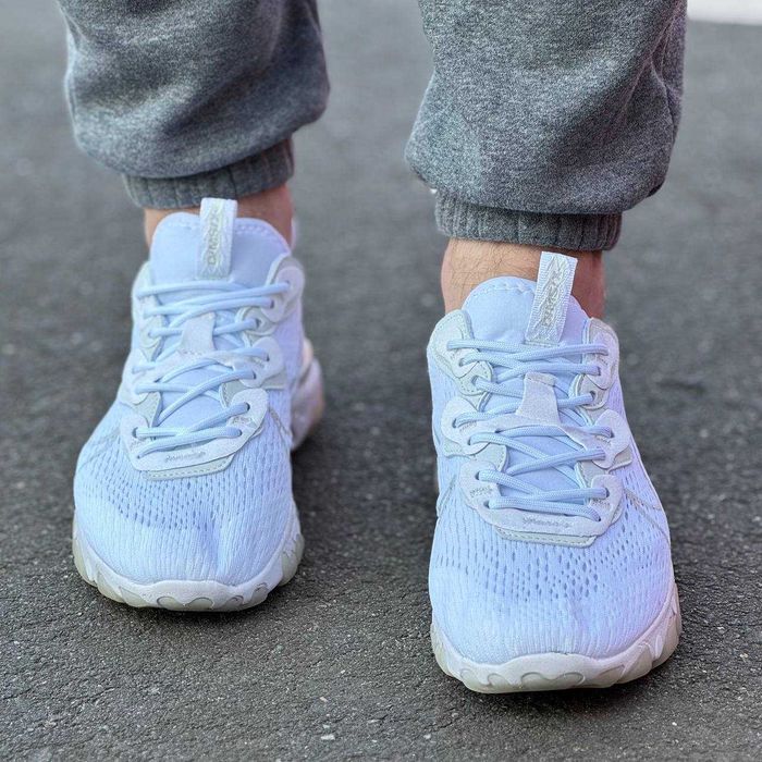 Мужские кроссовки Nike React Vision White&Gold Premium. 40-45
