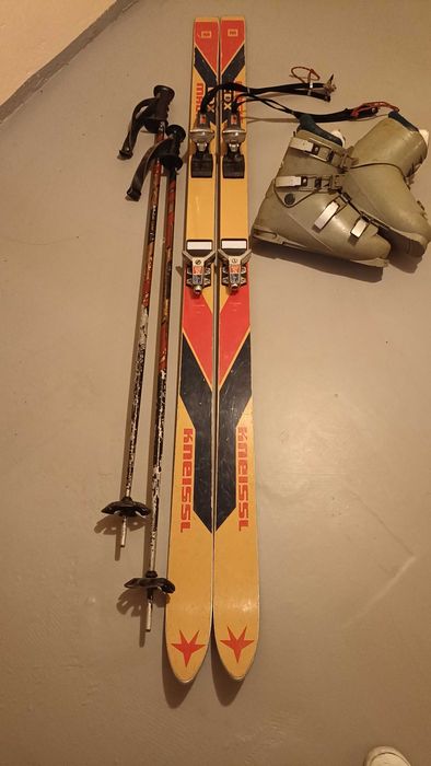 Narty Austryjackie Kneissl 170, buty, kije.