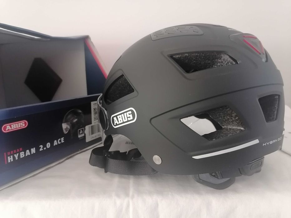 Kask rowerowy Abus Hyban 2.0 Ace Velvet Black M 52-58cm