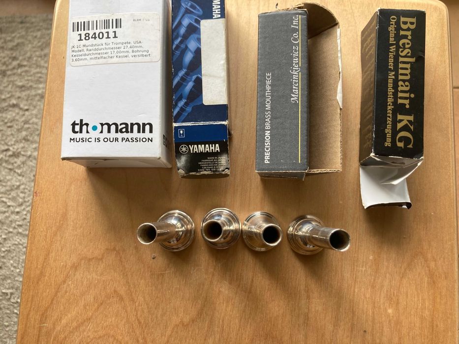 Bocais para Trompete. JK,Yamaha, Breslmair, Marcinkiewicz