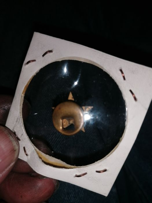 Pin Abotoadeira Antigo "ML" - Estrela Marxista-Leninista (Raro)