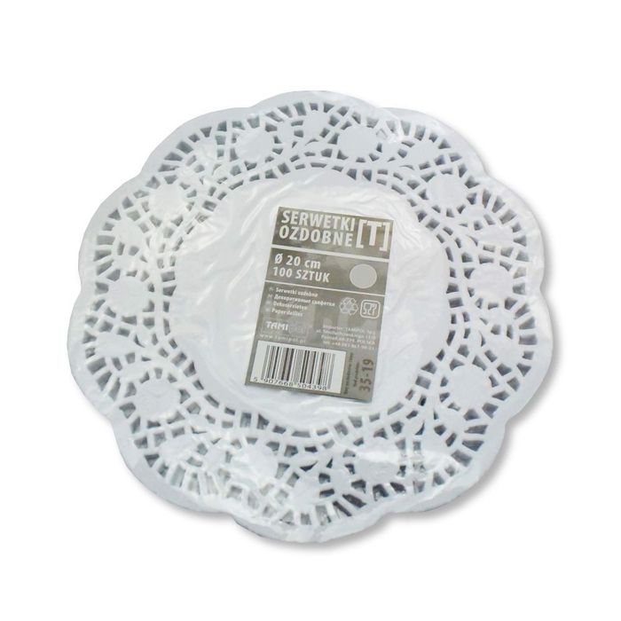 Serwetka ozdobna róża 20cm 100szt tamipol