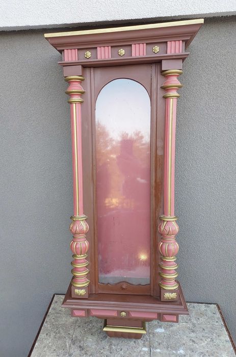 S082 Skrzynia duża obudowa zegara żyłkowego linkowego szafka witrynka