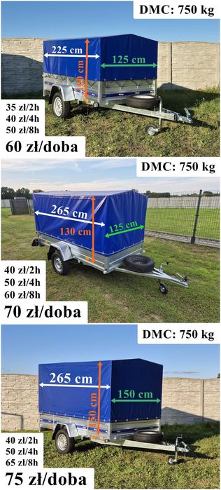 Przyczepka, przyczepa Wynajmę Wypożyczalnia Przyczep Laweta Wynajem