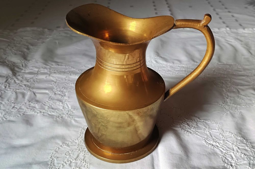 Mosiężny dzbanek/wazon ok. 14 cm