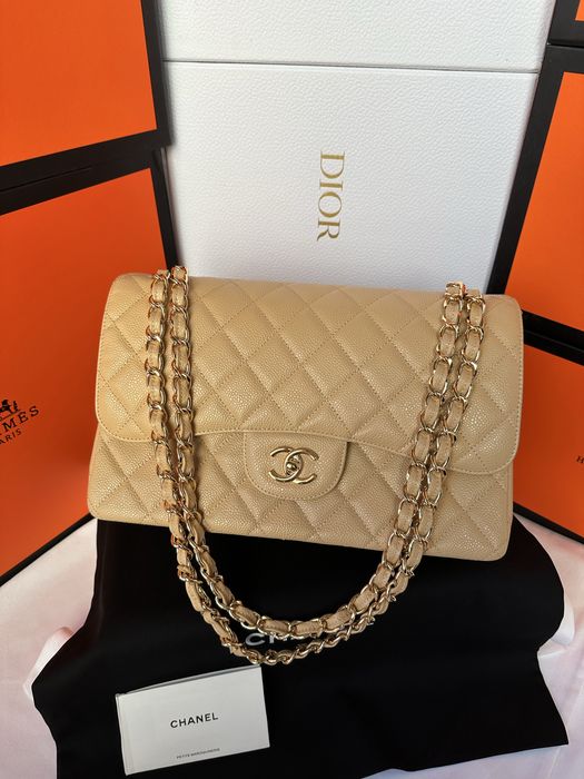 Chanel Flap Bag Jumbo Caviar