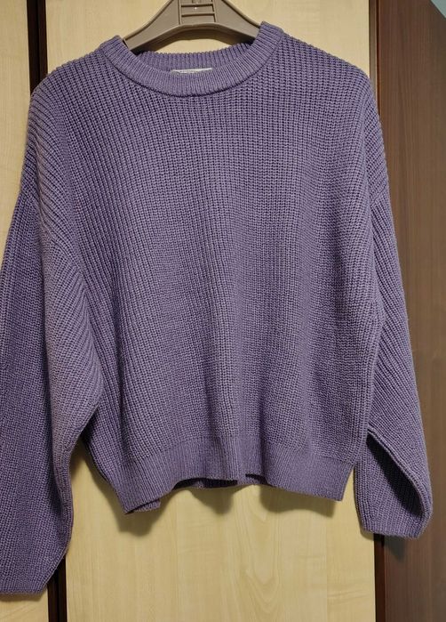 Sweter damski Clockhouse - kolor wrzosowy - jak nowy - rozmiar M