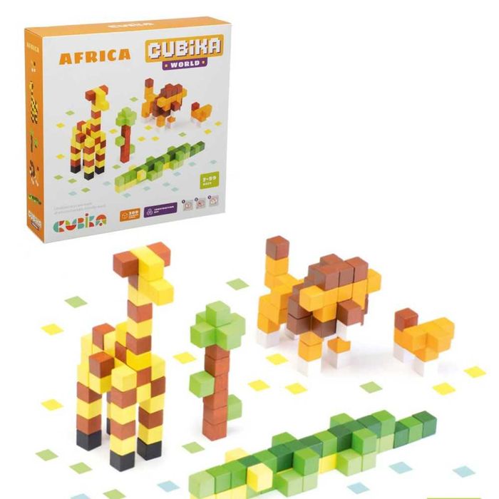 Дерев’яний конструктор Cubika World Африка