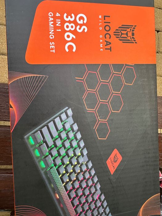 Lipcat GS386c nowy zestaw gaming set 4in1