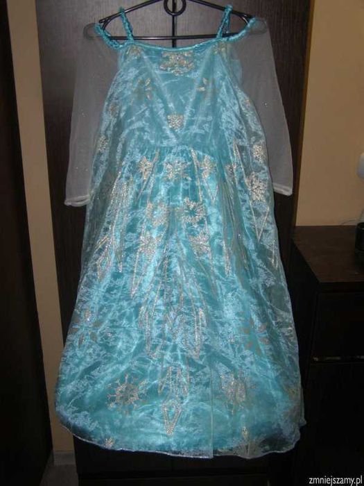 Strój kostium przebranie ELSA KRAINA LODU FROZEN 8-9 lat 128-134cm