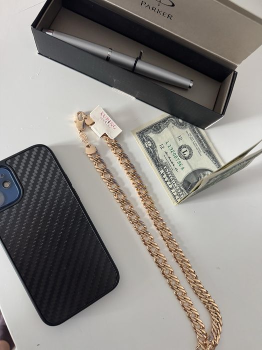 Цепочка цепь ланцюжок Xuping мужская  Ксюпинг  под золото 50 см