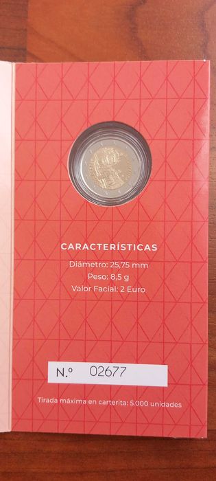 Moeda 2€ Espanha Proof 2025 - Salamanca
