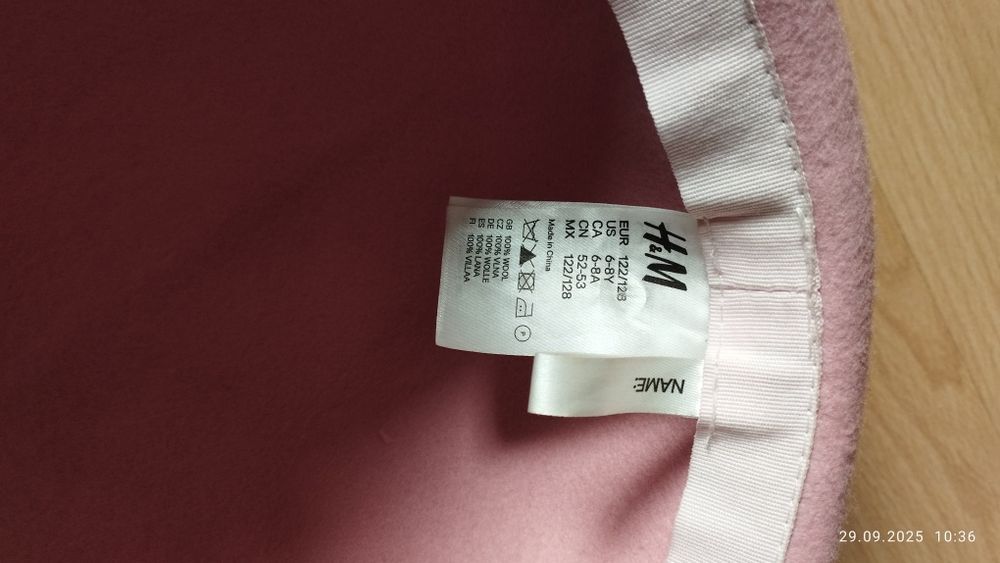 Kapelusz jesienny 122/128