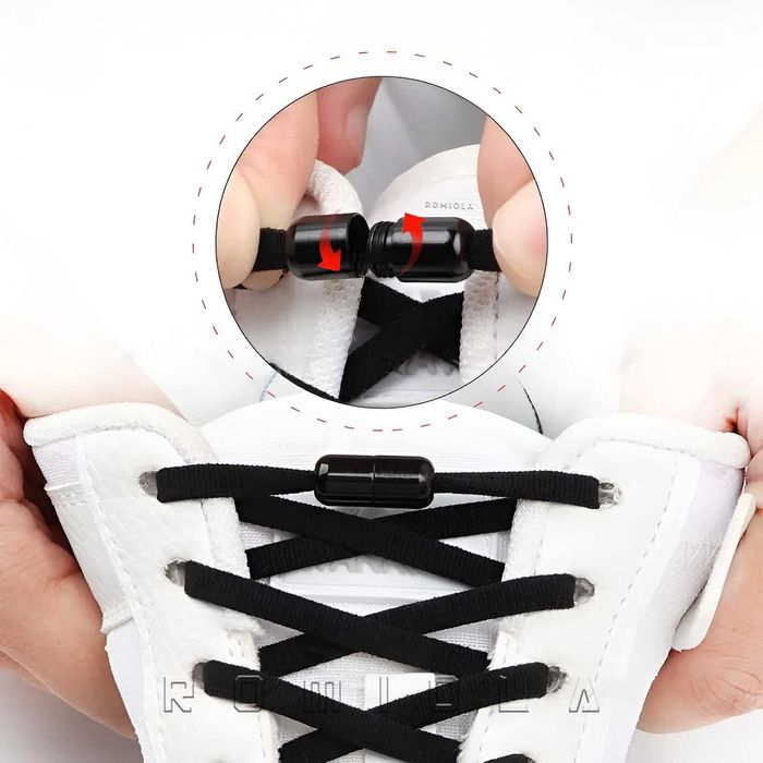 Еластичні шнурки ⤵️ з фіксаторами — без вузлів та зав’язувань