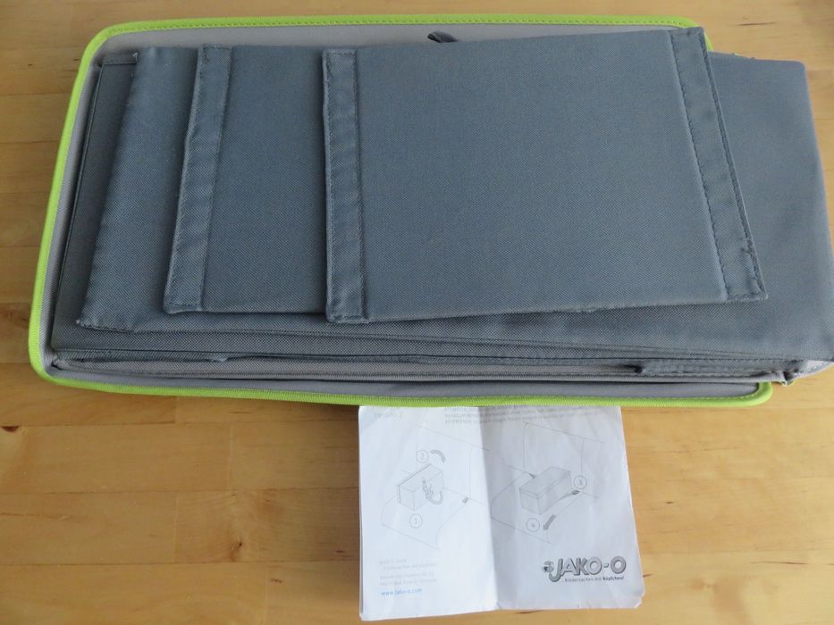 Caixa e mala de acessórios p/ automóvel, ideal viagem c/ criança