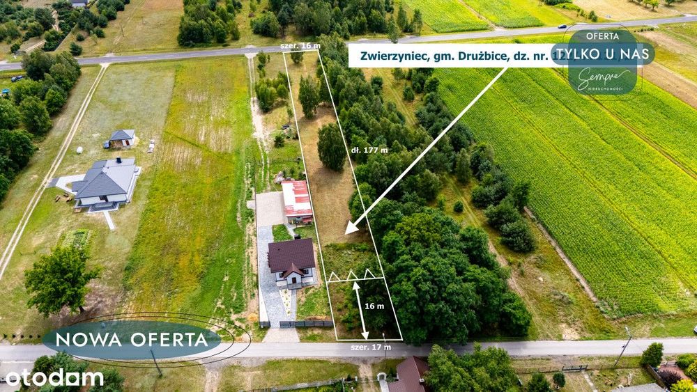 Działka z Warunkami Zabudowy pod dom jednorodzinny