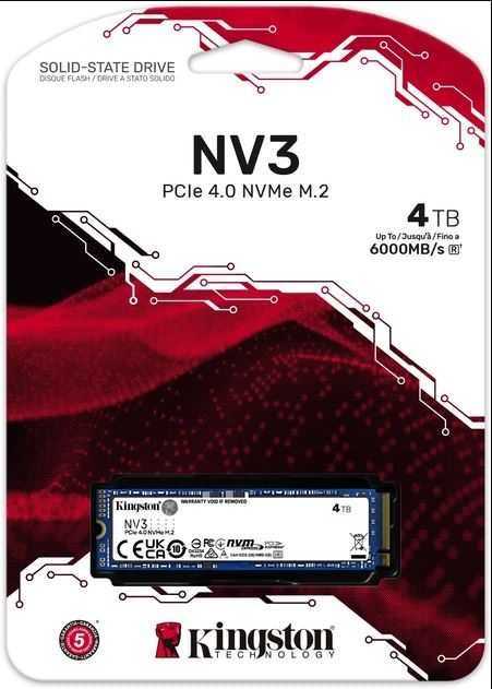 Kingston NV3 4TB M.2 2280 NVMe (SNV3S/4000G)