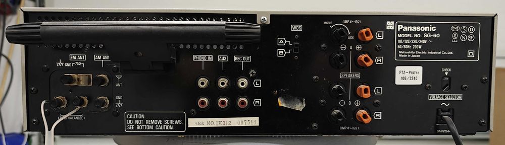 Kombajn amplituner + deck Panasonic SG-60