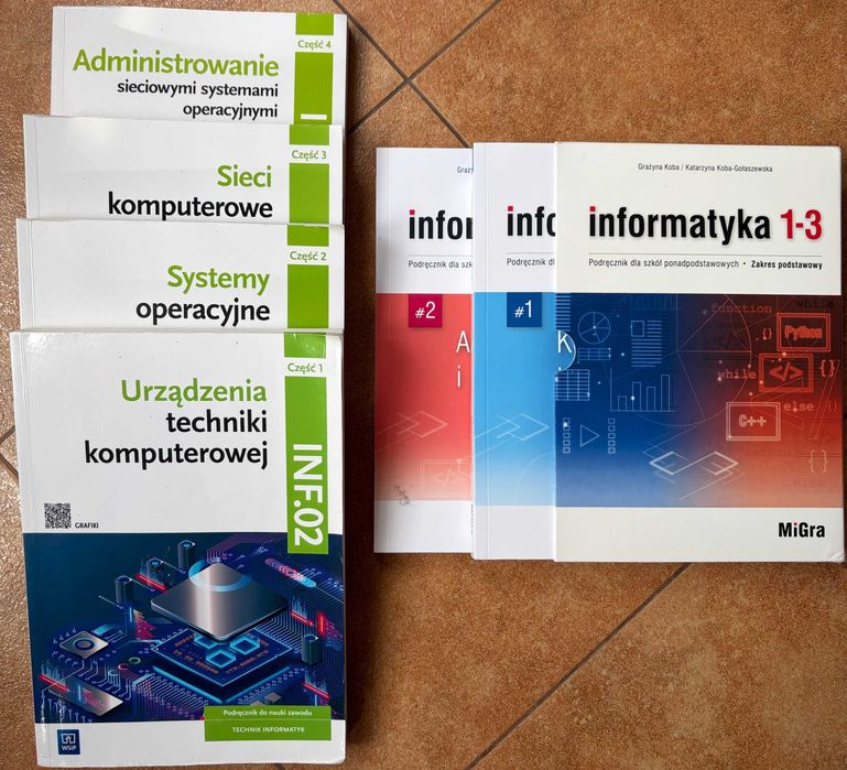 Sprzedam komplet podręczników (Liceum / Technikum -Informatyk)