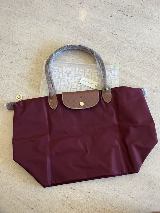 Mala Longchamp La Pliage Burgundy