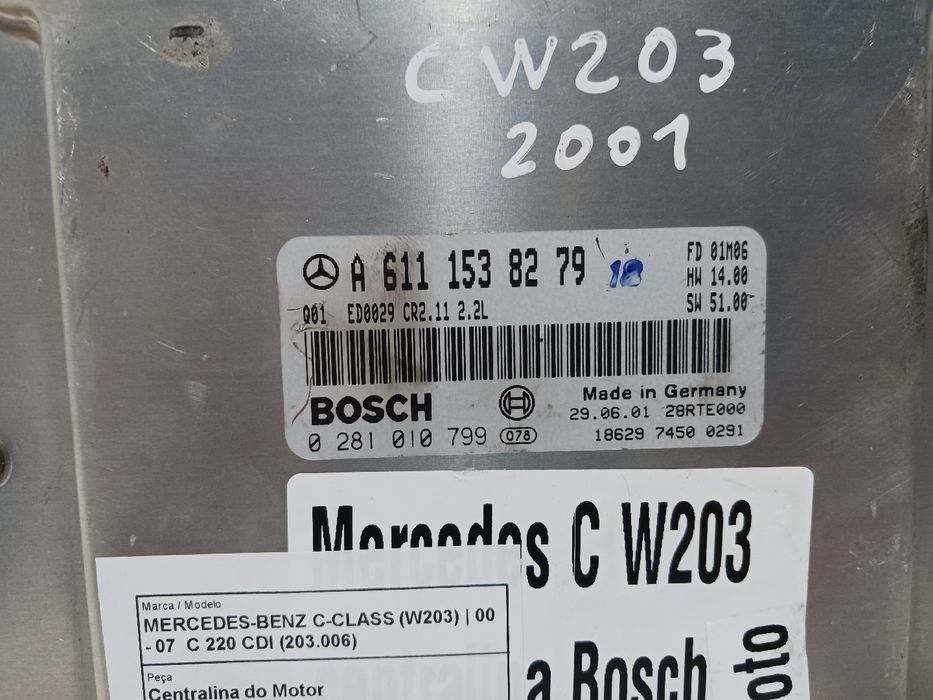 Centralina motor / ECU MERCEDES-BENZ Classe C (W203)