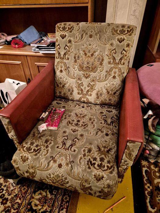 Fotele obrotowe skórzano materiałowe