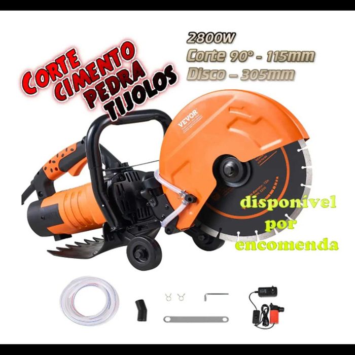 D26-Máquina de corte cimento pedra tijolos blocos 2800w