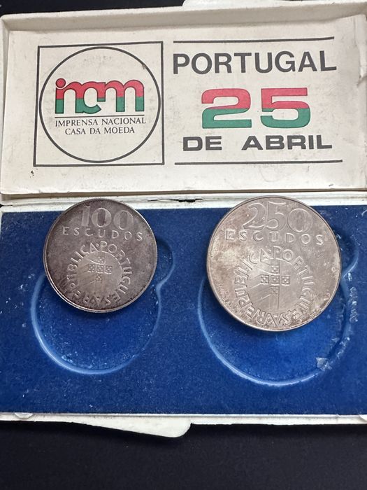 Moedas de Prata 25 de Abril de 1974