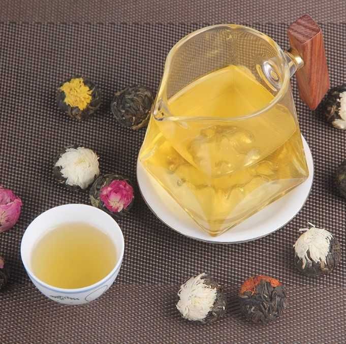 Цветочный чай ассорти • шен пуэр с цветами • подарочная упаковка 120г